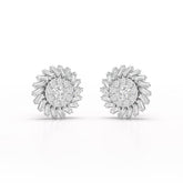 1.9 CT Lab Diamond Taper Stud Earring